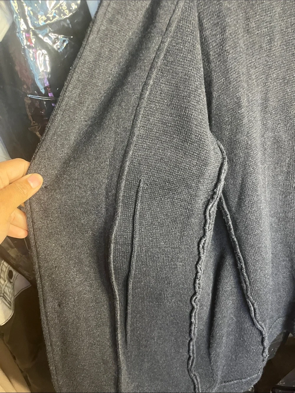 Banana Republic Men's Dark Gray Knit Sport Coat